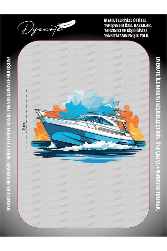 Yat Tekne 6 DTF Transfer Kağıdı A4 - Ütüyle Yapıştır