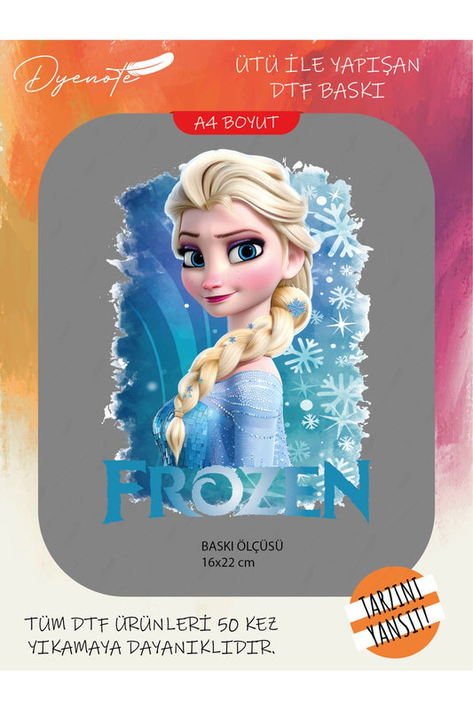 Frozen Elsa 2 DTF Transfer Kağıdı A4 - Ütüyle Yapıştır - Dyenote