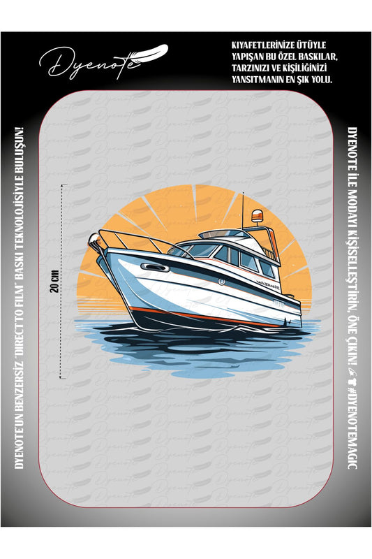 Yat Tekne 3 DTF Transfer Kağıdı A4 - Ütüyle Yapıştır