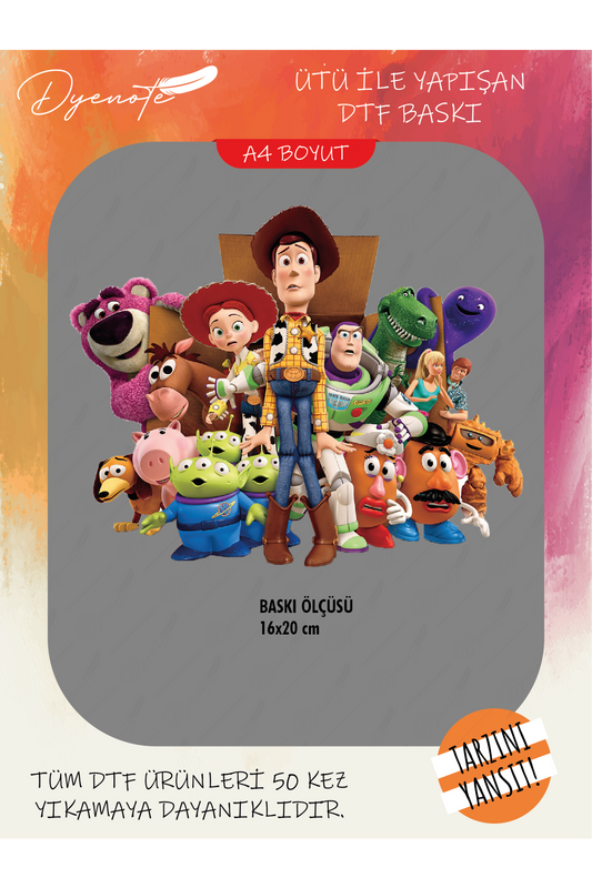 Toy Story 2 DTF Transfer Kağıdı A4 - Ütüyle Yapıştır