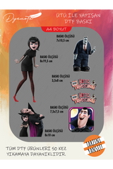 Hotel Transylvania DTF Transfer Kağıdı A4 - Ütüyle Yapıştır