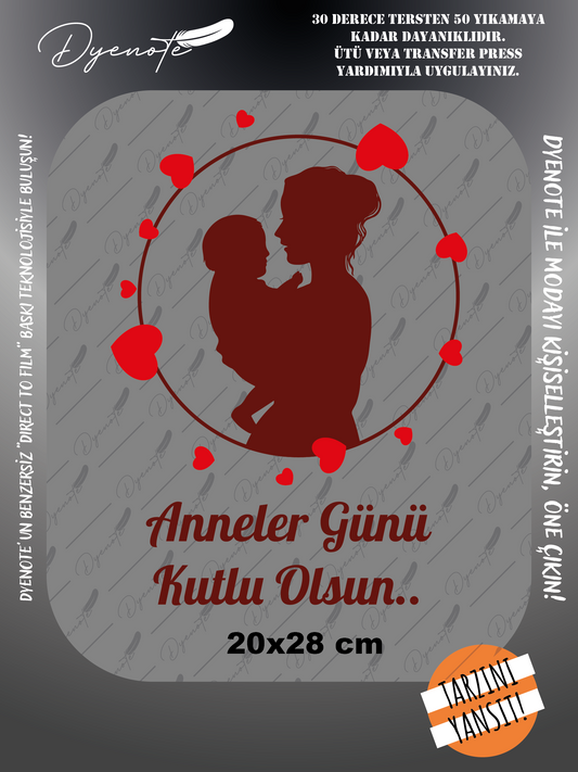 Anneler Günü 2 - Ütüyle Yapıştır - 20x28 CM