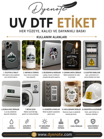Metrelik UV-DTF Baskı – Hazır Dosya ile UV-DTF Transfer Baskı