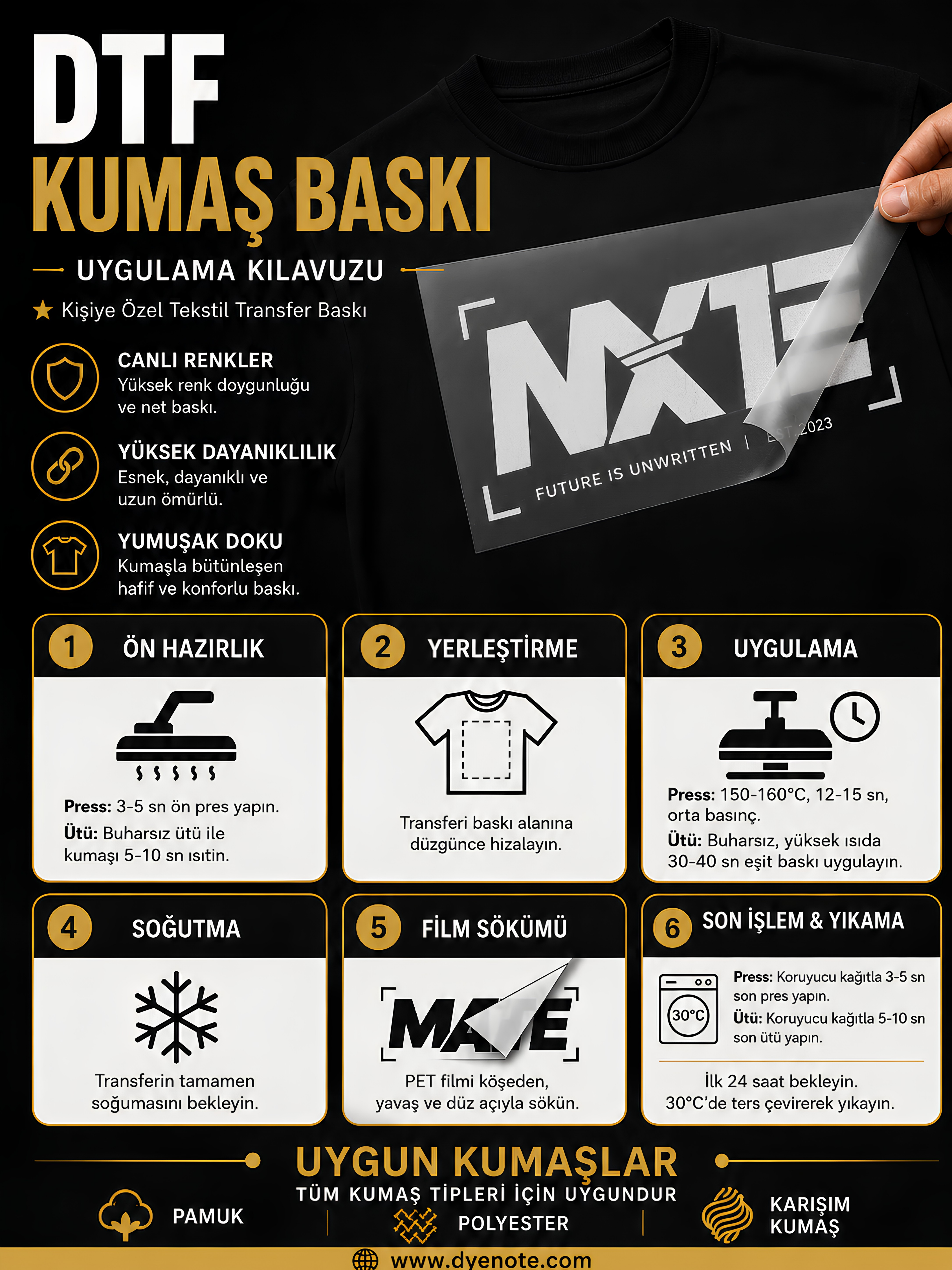 DTF Kumaş Baskı – Kişiye Özel Tekstil Transfer Baskı Ürün ikincil görseli