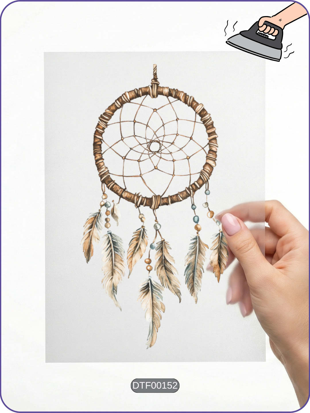 Dreamcatcher Vintage DTF Transfer Kağıdı A4 - Ütüyle Yapıştır Ürün ana görseli