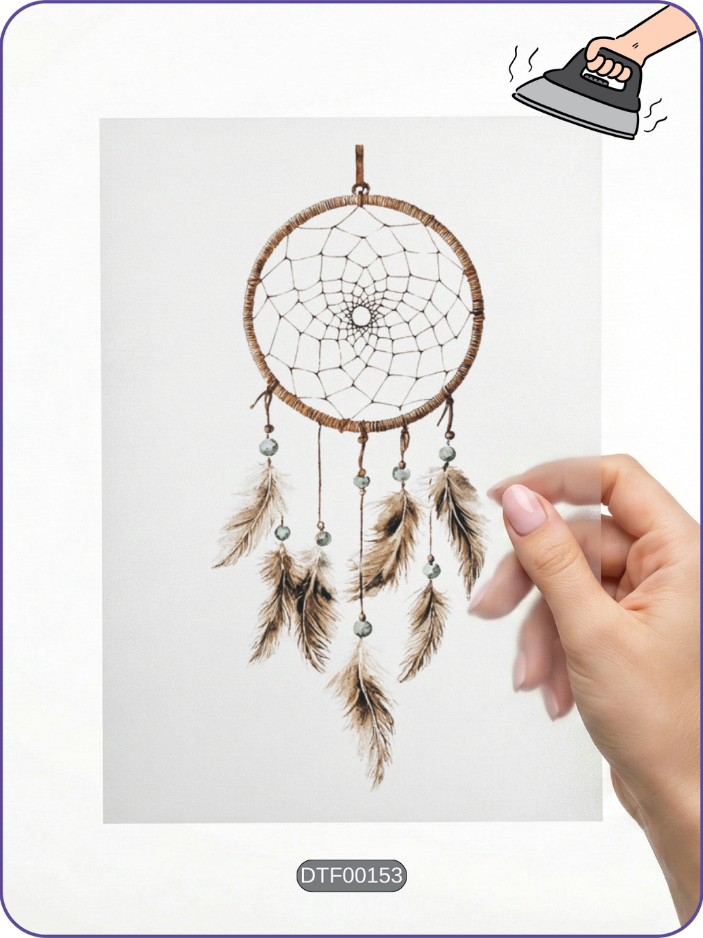 Dreamcatcher Vintage DTF Transfer Kağıdı A4 - Ütüyle Yapıştır