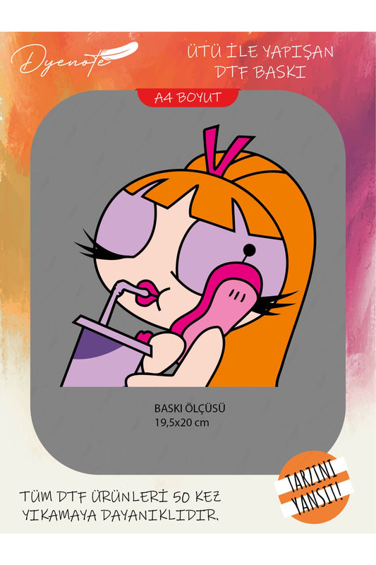 Powerpuff Girls 4 DTF Transfer Kağıdı A4 - Ütüyle Yapıştır