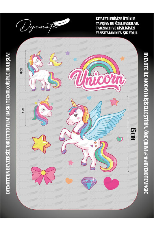 Unicorn 2 DTF Transfer Kağıdı A4 - Ütüyle Yapıştır