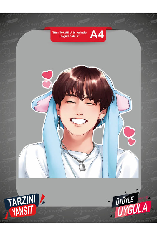 Stray Kids Hannie DTF Transfer Kağıdı A4 - Ütüyle Yapıştır