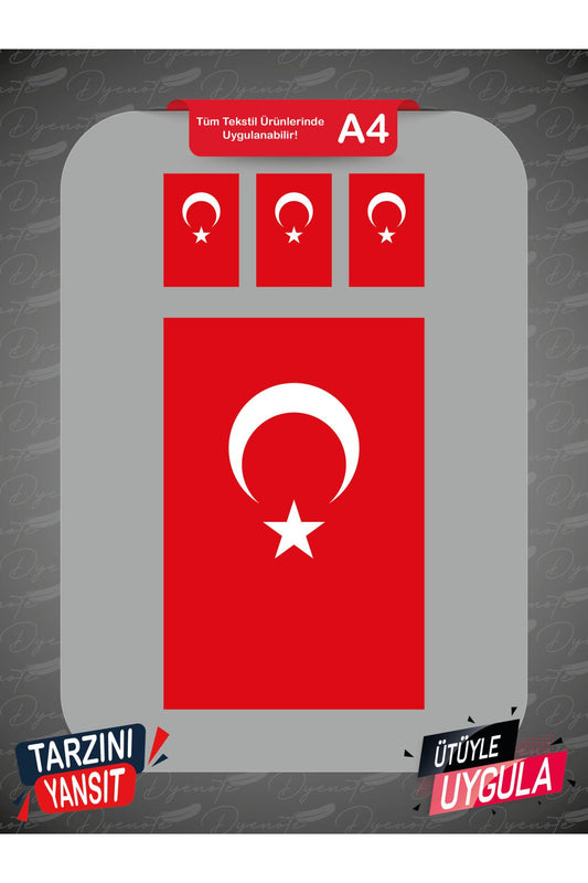 Türkiye DTF Transfer Kağıdı A4 - Ütüyle Yapıştır