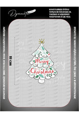 Yılbaşı Merry Christmas 5 DTF Transfer Kağıdı A4 - Ütüyle Yapıştır