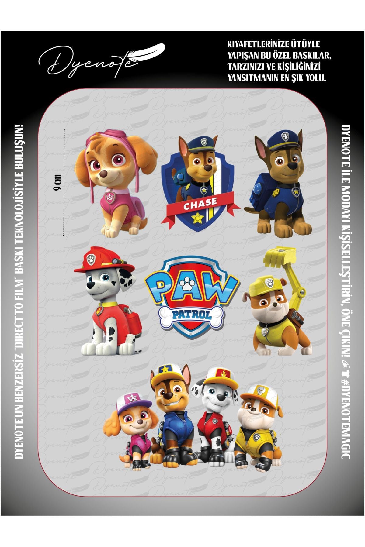 Paw Patrol 1 DTF Transfer Kağıdı A4 - Ütüyle Yapıştır