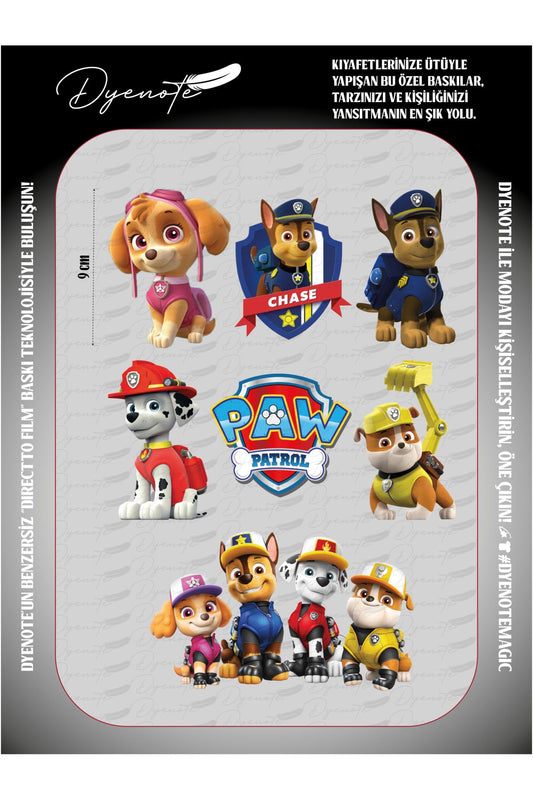 Paw Patrol 1 DTF Transfer Kağıdı A4 - Ütüyle Yapıştır