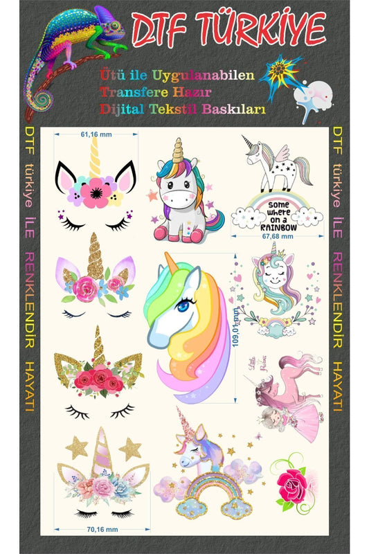 Unicorn 1 DTF Transfer Kağıdı A4 - Ütüyle Yapıştır