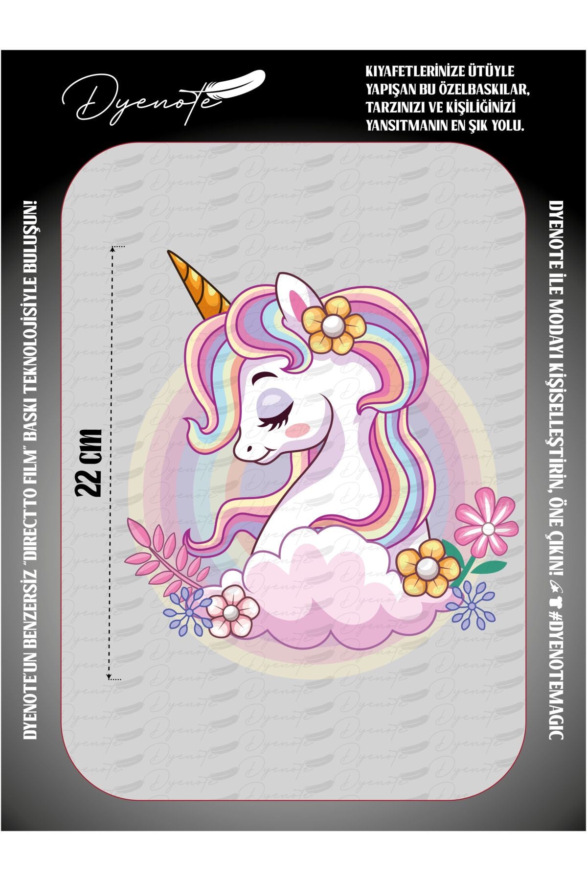 Unicorn 3 DTF Transfer Kağıdı A4 - Ütüyle Yapıştır