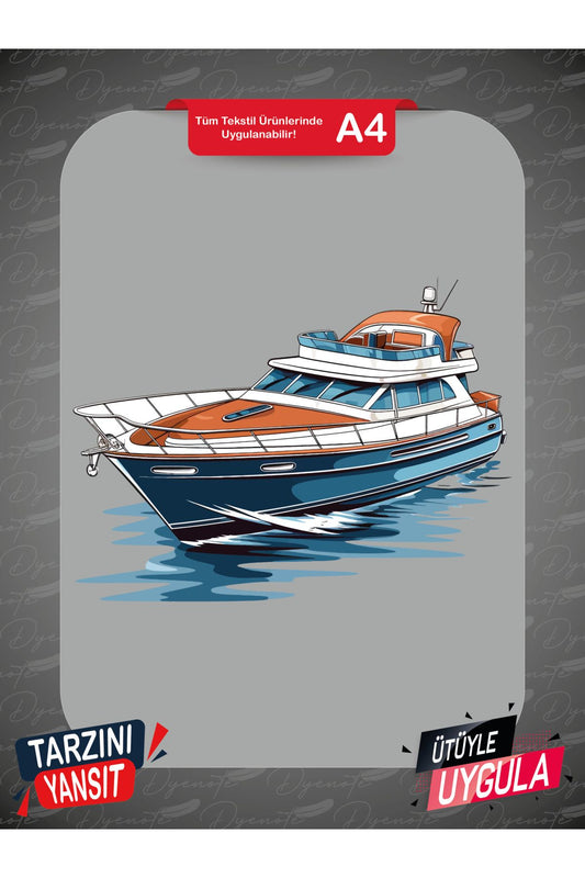 Yat Tekne 9 DTF Transfer Kağıdı A4 - Ütüyle Yapıştır