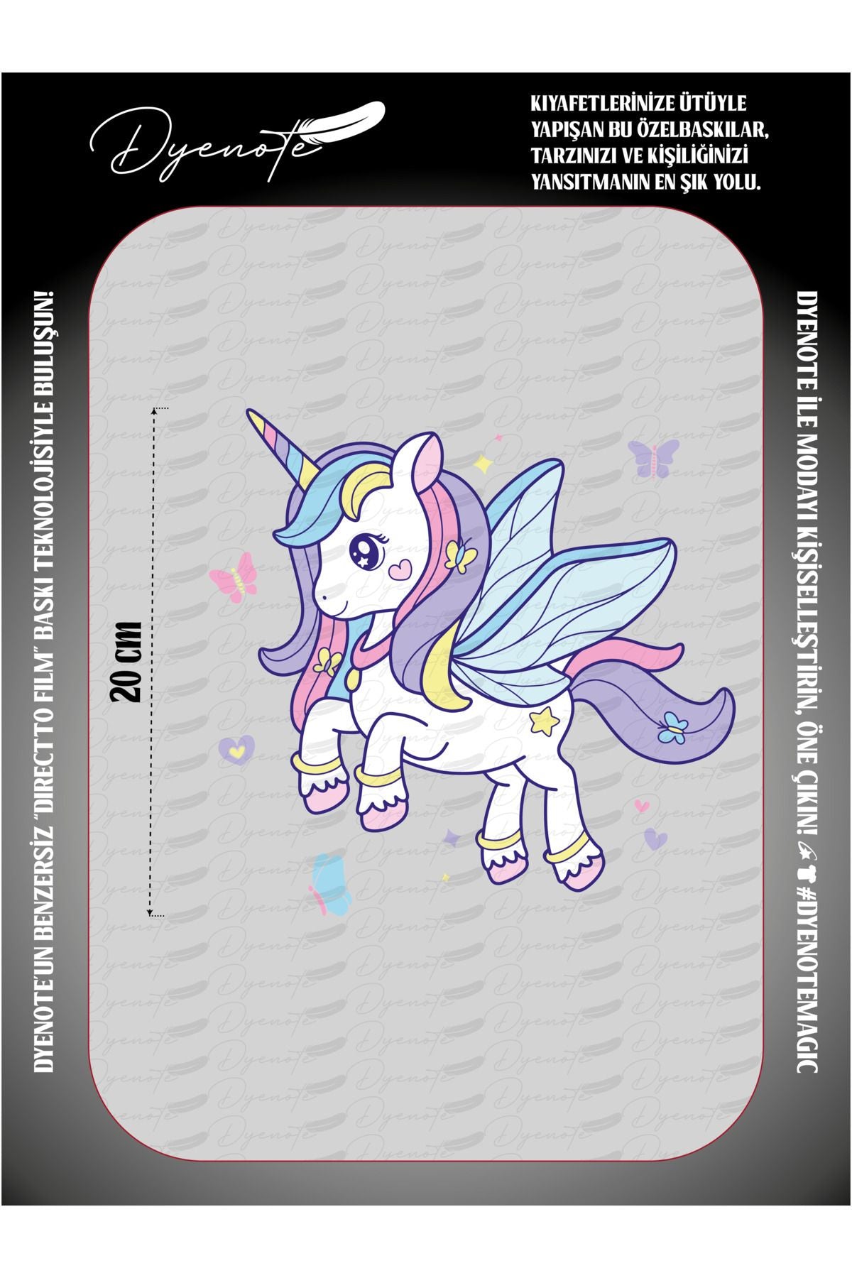 Unicorn 4 DTF Transfer Kağıdı A4 - Ütüyle Yapıştır