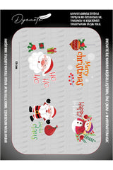 Yılbaşı Merry Christmas 3 DTF Transfer Kağıdı A4 - Ütüyle Yapıştır
