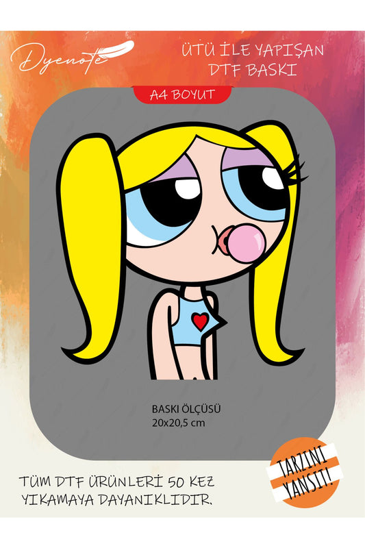 Powerpuff Girls 3 DTF Transfer Kağıdı A4 - Ütüyle Yapıştır