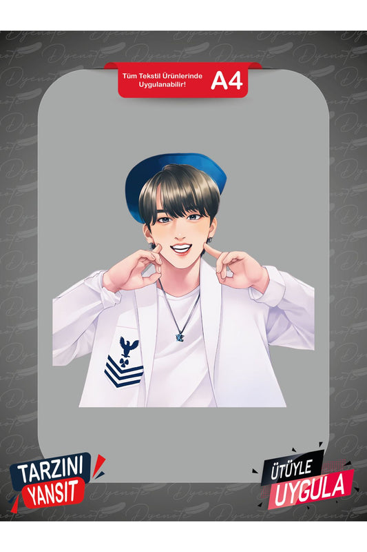 Stray Kids ChangBin DTF Transfer Kağıdı A4 - Ütüyle Yapıştır