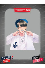 Stray Kids ChangBin DTF Transfer Kağıdı A4 - Ütüyle Yapıştır