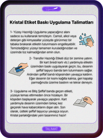 Ayçiçeği Sunflower | Kristal Transfer UV-DTF Kabartmalı Baskı