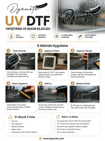 Metrelik UV-DTF Baskı – Hazır Dosya ile UV-DTF Transfer Baskı