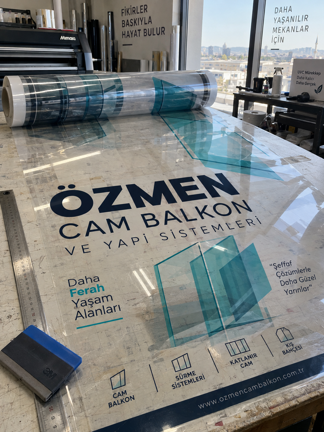 Şeffaf Folyo Geniş Format Baskı – Kişiye Özel Şeffaf Folyo Baskı
