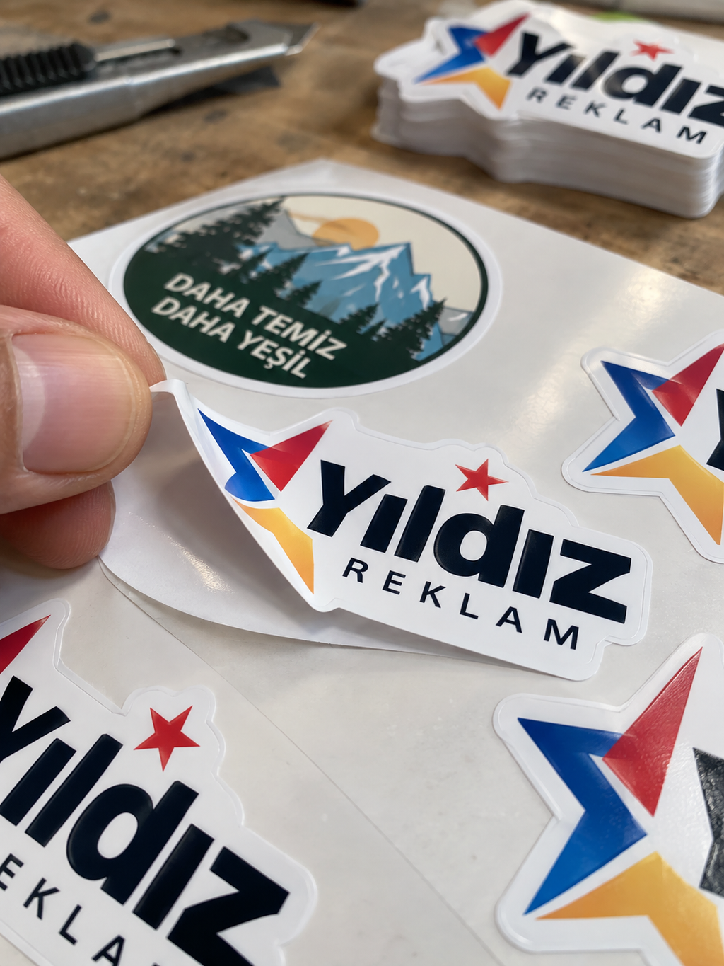 Opak Folyo Baskes Etiket – Kişiye Özel Sticker Baskı