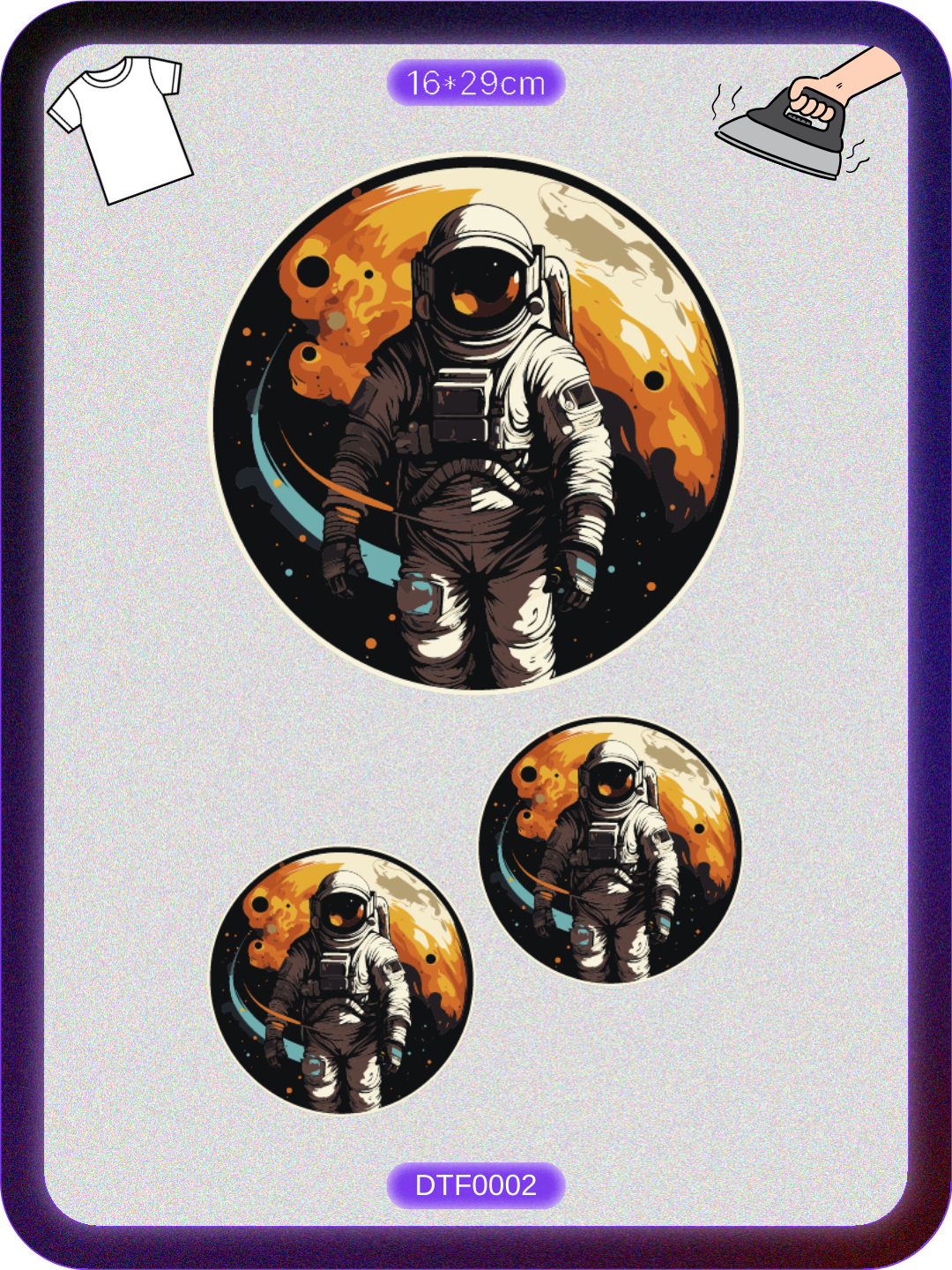 Astronot 2 DTF Transfer Kağıdı A4 - Ütüyle Yapıştır Ürün ana görseli