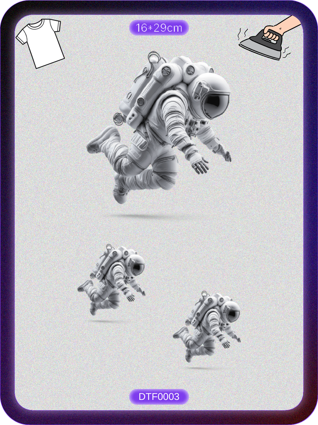 Astronot 3 DTF Transfer Kağıdı A4 - Ütüyle Yapıştır