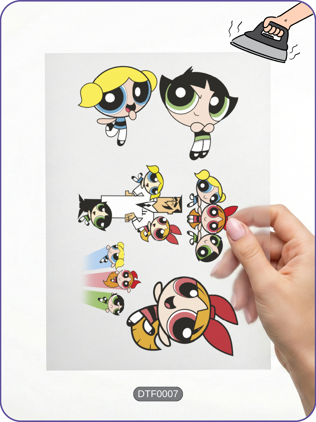 Powerpuff Girls 1 Temalı Baskı - Ütüyle Yapıştır Main image