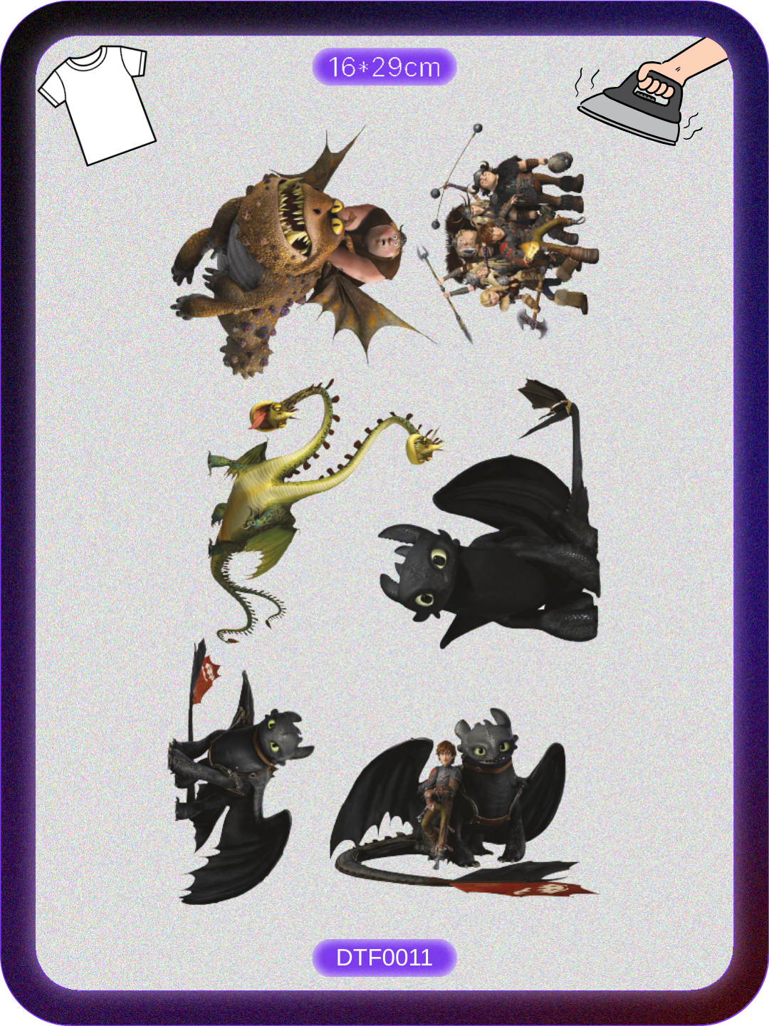 Ejderhanı Nasıl Eğitirsin Baskı - Ütüyle Yapıştır Ürün ana görseli