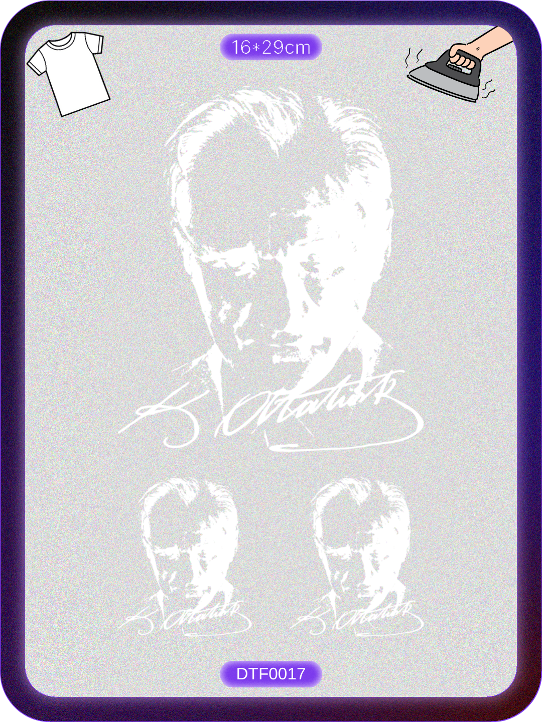 Atatürk 4 DTF Transfer Kağıdı A4 - Ütüyle Yapıştır Ürün ana görseli