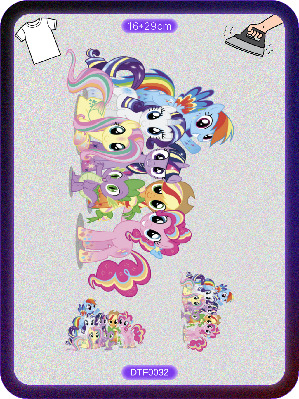 My Little Pony 1 DTF Transfer Kağıdı A4 - Ütüyle Yapıştır