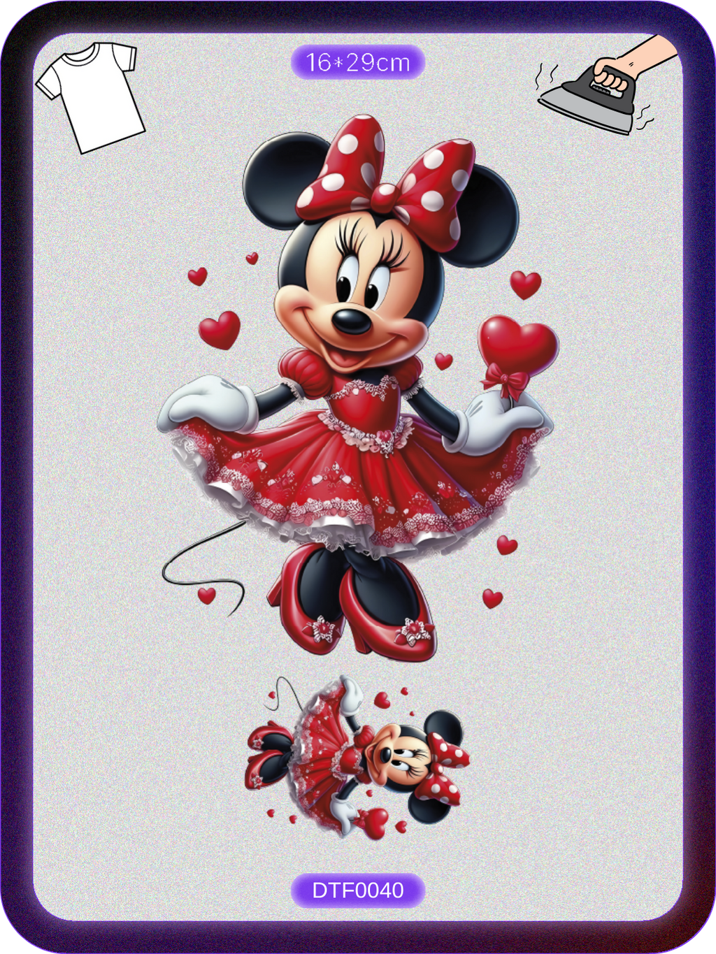 Minnie Mouse 1 DTF Transfer Kağıdı A4 - Ütüyle Yapıştır