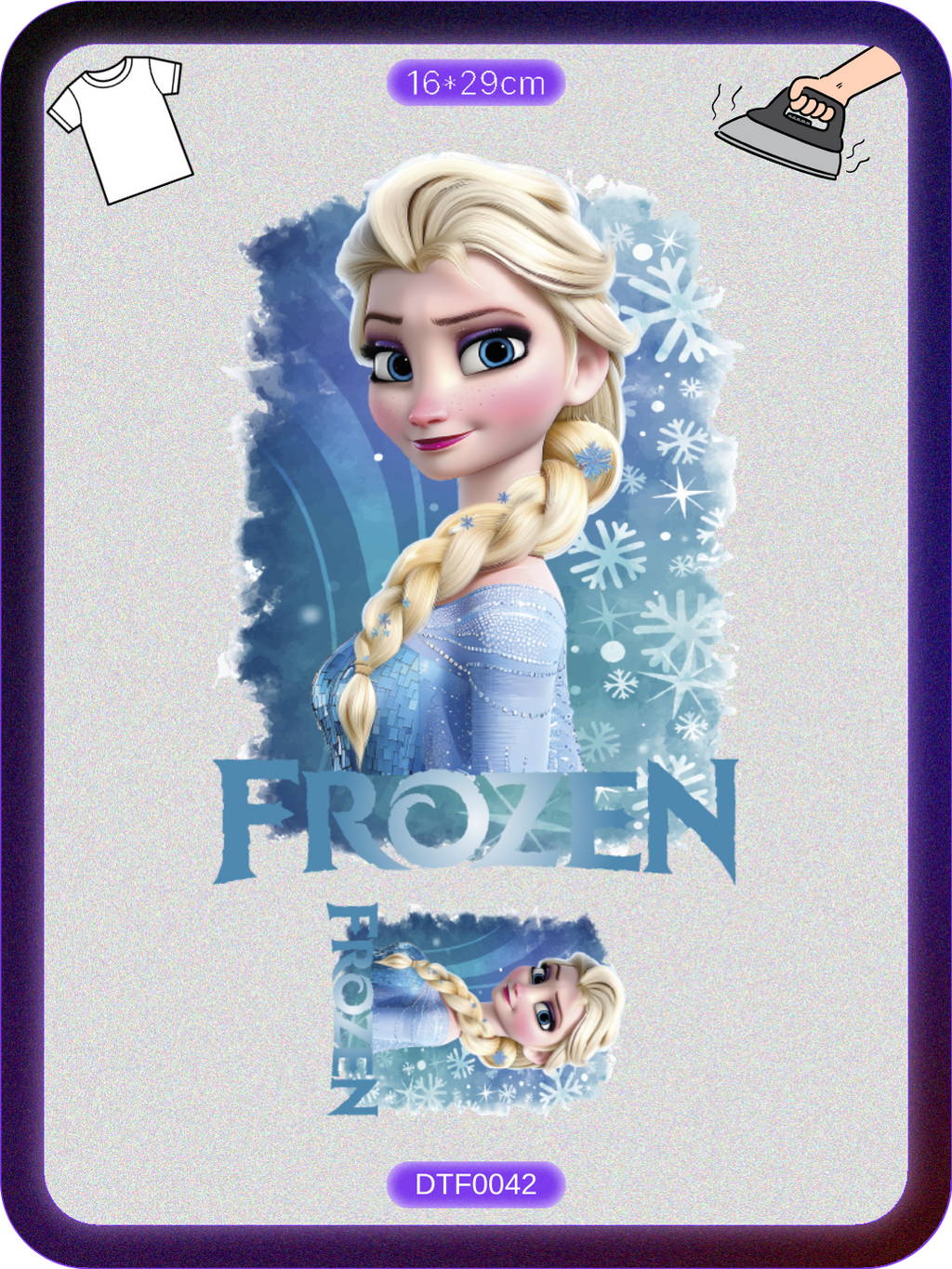 Frozen Elsa 1 DTF Transfer Kağıdı A4 - Ütüyle Yapıştır