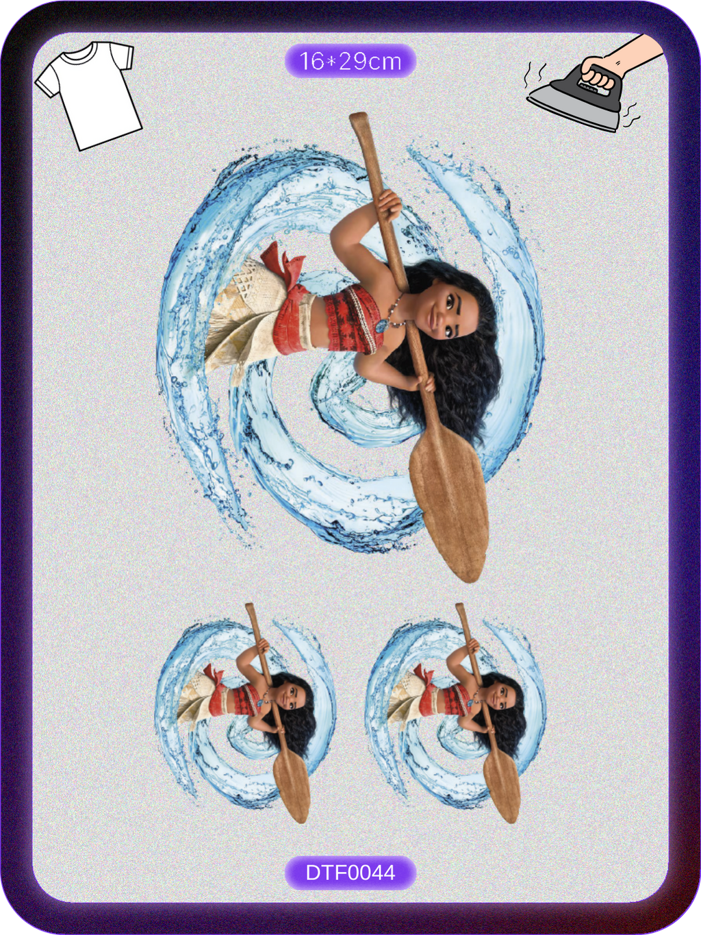 Moana 1 DTF Transfer Kağıdı A4 - Ütüyle Yapıştır