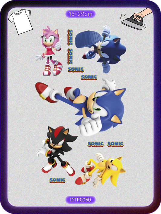 Sonic 1 DTF Transfer Kağıdı A4 - Ütüyle Yapıştır