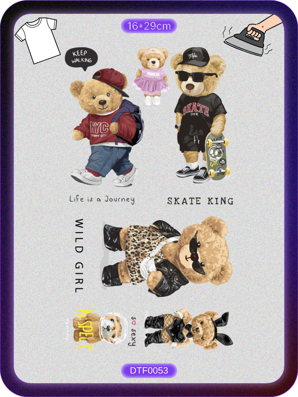 Teddy Ayıcık 1 DTF Transfer Kağıdı A4 - Ütüyle Yapıştır