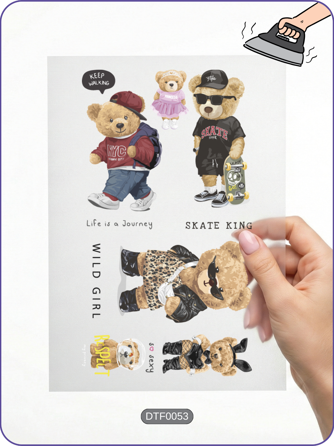 Teddy Ayıcık 1 DTF Transfer Kağıdı A4 - Ütüyle Yapıştır Ürün ana görseli