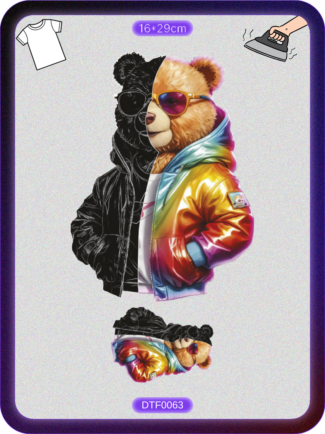 Teddy Ayıcık 2 DTF Transfer Kağıdı A4 - Ütüyle Yapıştır