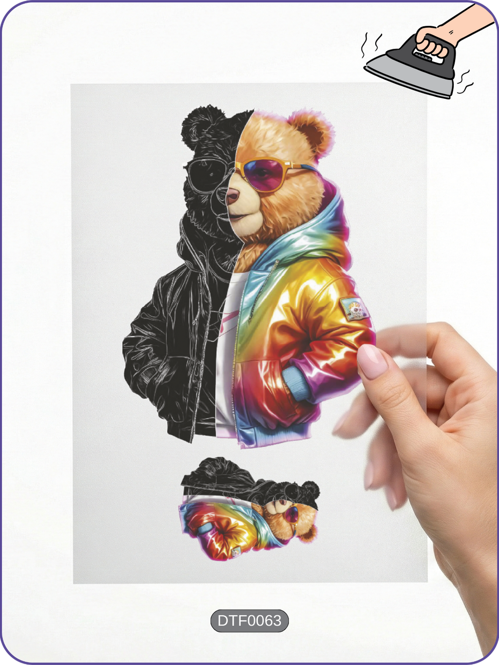 Teddy Bear 4 DTF Transfer Paper A4 - Iron-On