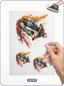 Motorcycle 18 DTF Transfer Paper A4 - Iron-On