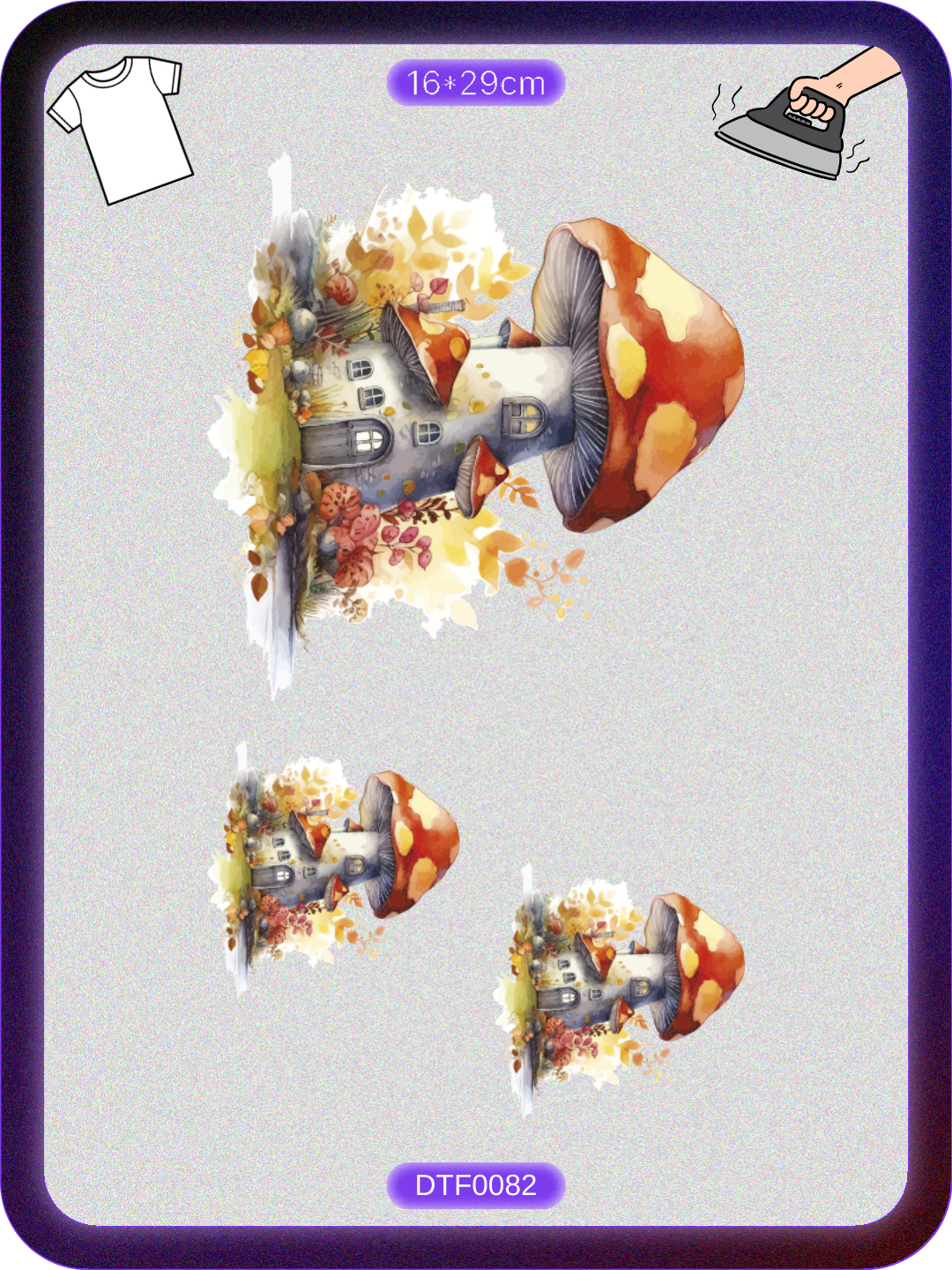 Mushroom House DTF Transfer Paper A4 - Iron-On