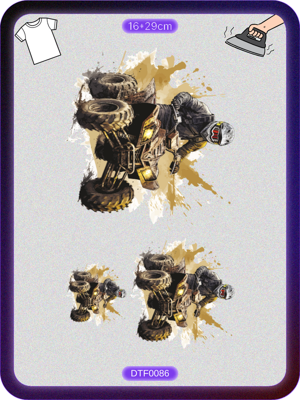 ATV 3 DTF Transfer Kağıdı A4 - Ütüyle Yapıştır