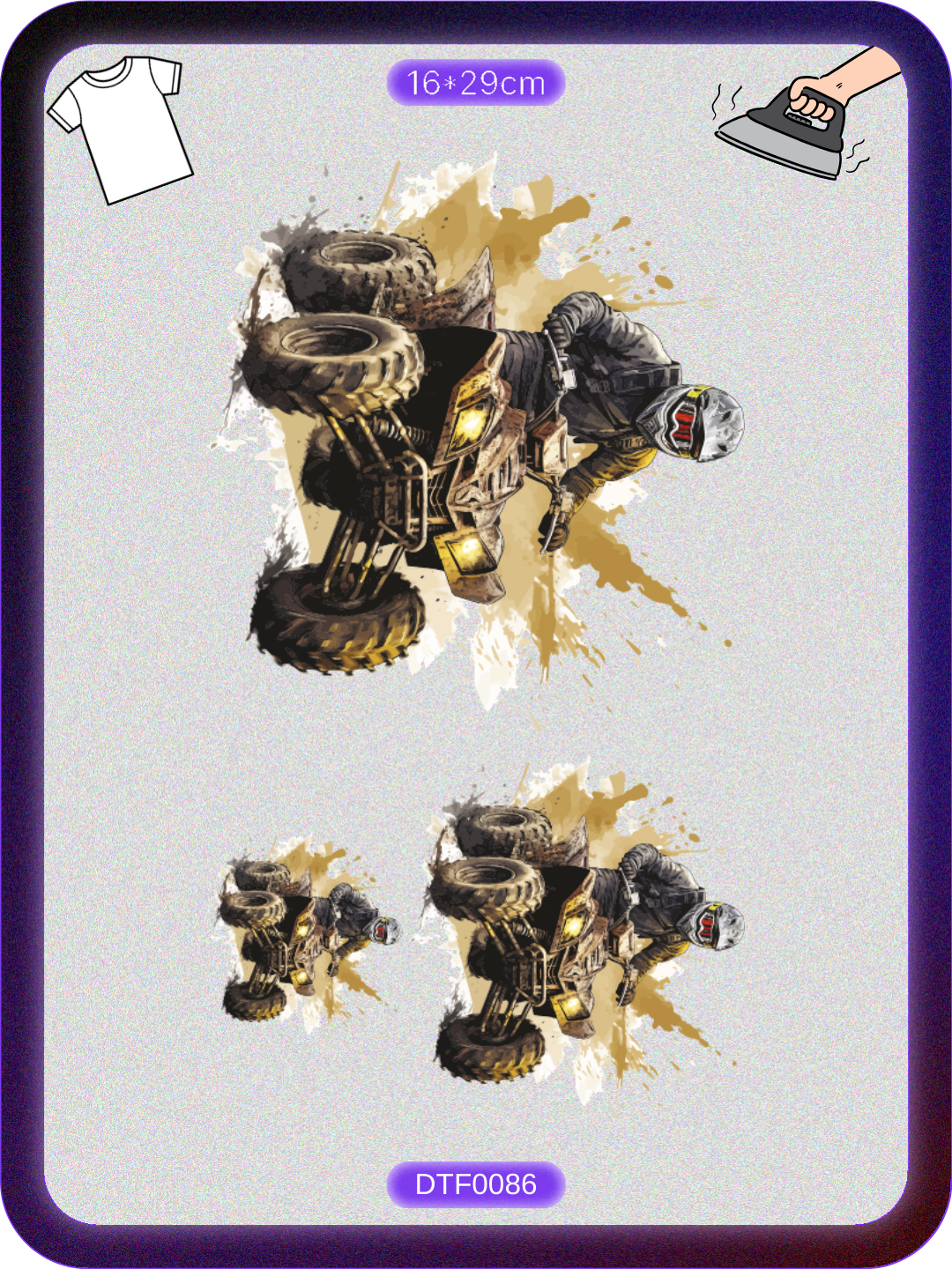 ATV 3 DTF Transfer Kağıdı A4 - Ütüyle Yapıştır