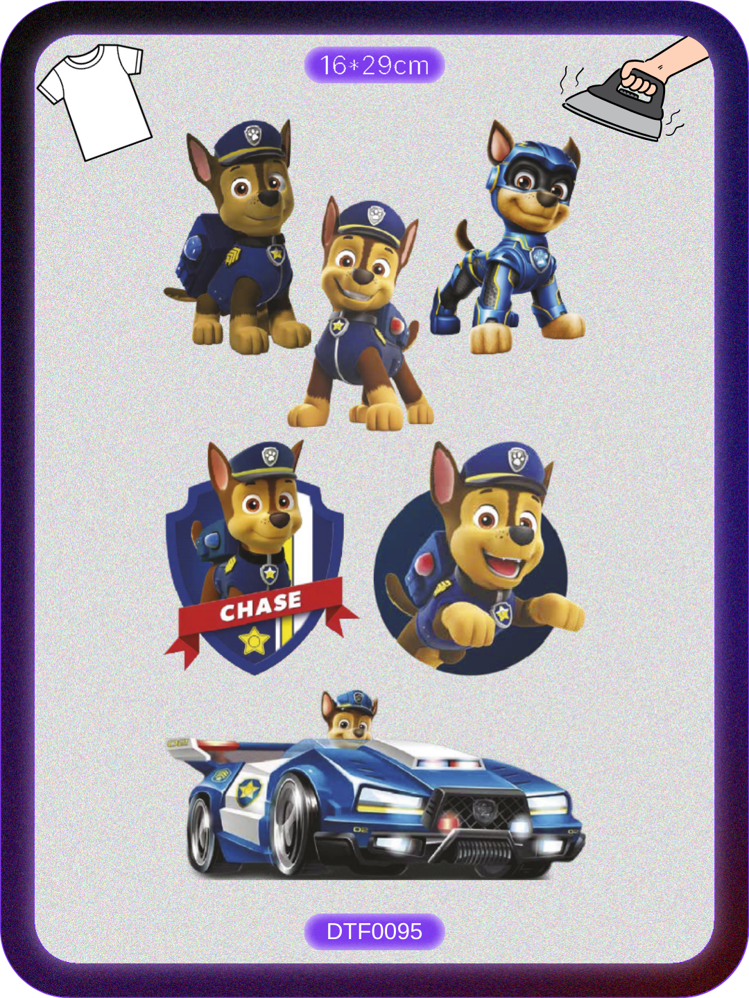 Paw Patrol 3 DTF Transfer Kağıdı A4 - Ütüyle Yapıştır