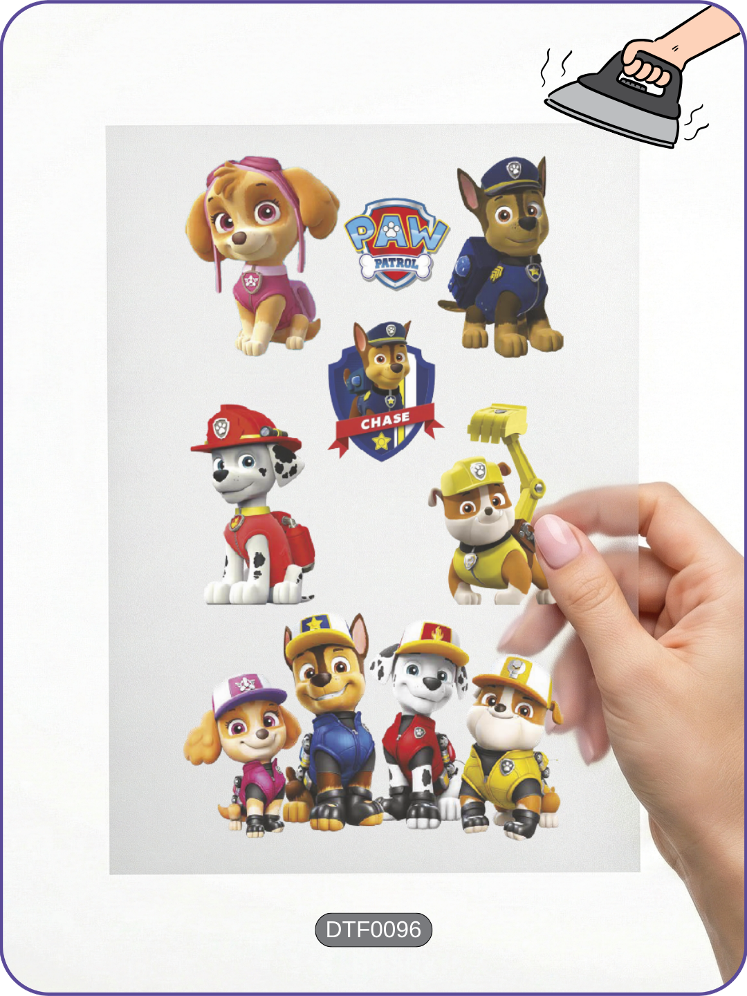 Paw Patrol 4 DTF Transfer Kağıdı A4 - Ütüyle Yapıştır