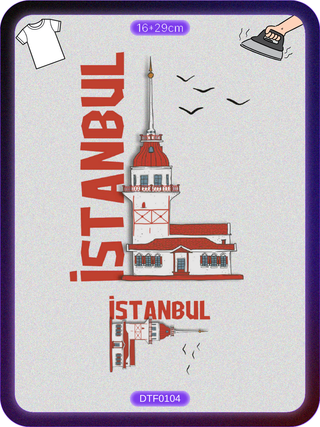 Istanbul City DTF Transfer Paper A4 - Iron-On